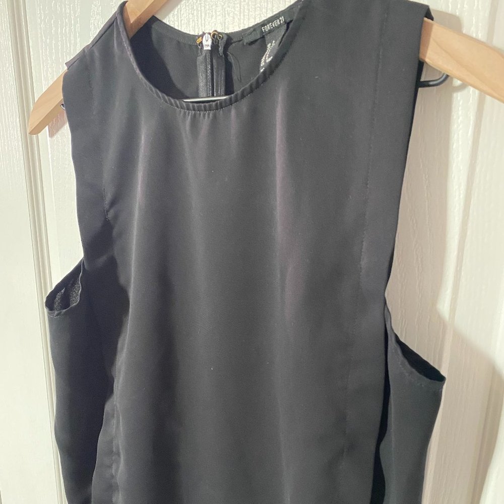 Forever 21 Black Shift Contemporary  Tank